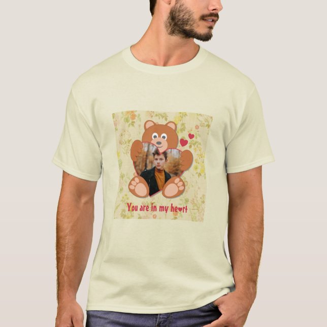Camiseta El día de San Valentín fotográfico de Teddy Bear c (Anverso)