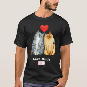 Camiseta El día de San Valentín gato motif león de moda par