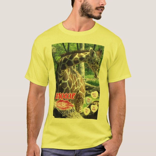 Camiseta El día de San Valentín Giraffe (Anverso)