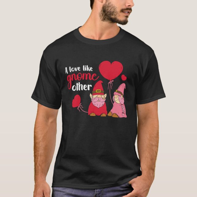 Camiseta El día de San Valentín Gnome Dwarfs Pareja Amor H (Anverso)