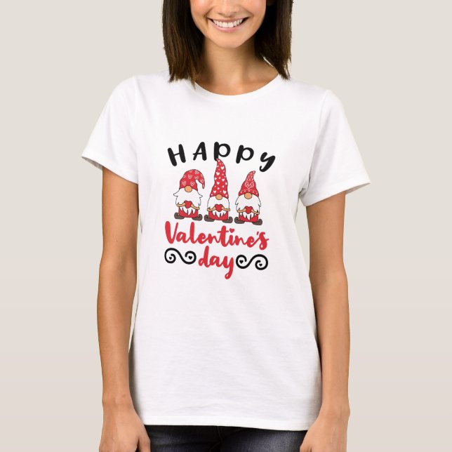 Camiseta El día de San Valentín Gnome Tomate Sueco (Anverso)