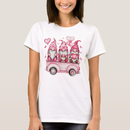 Camiseta El día de San Valentín Gnome Trio