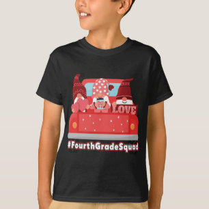 Camiseta El día de San Valentín Gnomes Red Hearts Cute