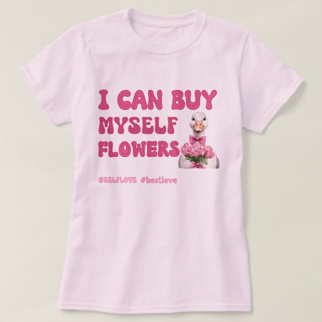 Camiseta El día de San Valentín gracioso Autoamor (Diseño del anverso)