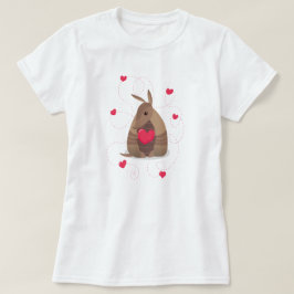 Camiseta El día de San Valentín Heart Texas Armadillo