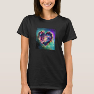 Camiseta El día de San Valentín Love Heart Galaxy Girlfrien