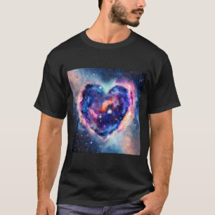 Camiseta El día de San Valentín Love Heart Galaxy Girlfrien