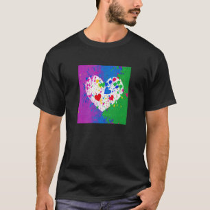 Camiseta El día de San Valentín Love Heart Girlfriend Fianc