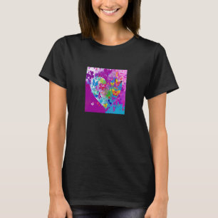 Camiseta El día de San Valentín Love Heart Girlfriend Fianc