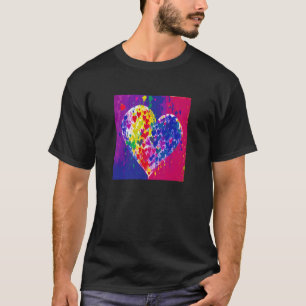 Camiseta El día de San Valentín Love Heart Girlfriend Fianc