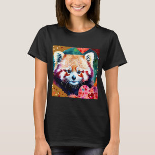 Camiseta El día de San Valentín Love Heart Red Panda Girlfr