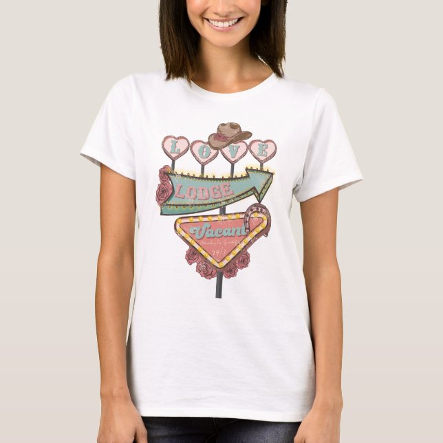 Camiseta El día de San Valentín Love Lodge (Anverso)