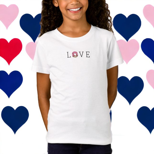 Camiseta El día de San Valentín Love Pink Donut Sprinkles (Subido por el creador)