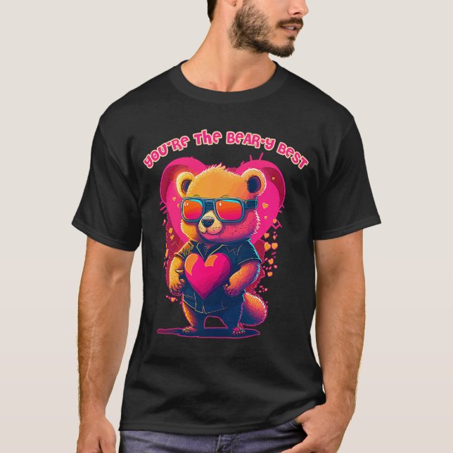 Camiseta El día de San Valentín Oso Amor Eres el mejor oso (Anverso)