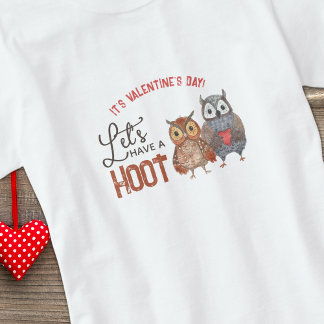 Camiseta El día de San Valentín Owl Pun