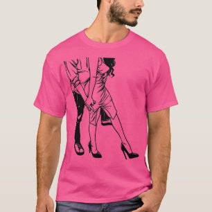 Camiseta El día de San Valentín Paint Fiesta Pareja Fun Úni