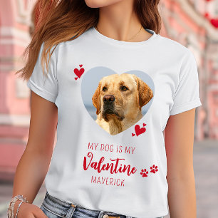 Camiseta El día de San Valentín Perro Lover Personalizado M