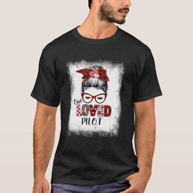 Camiseta El día de San Valentín piloto de Bun Bleached Mess (Anverso)