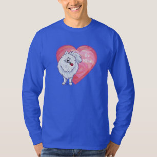 Camiseta El día de San Valentín Pomerania Blanca