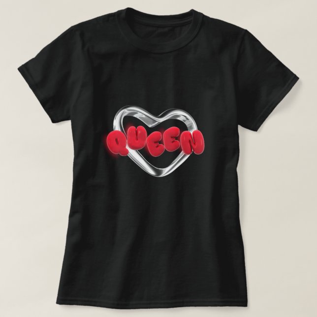 Camiseta El día de San Valentín Queen Gift Tee (Diseño del anverso)