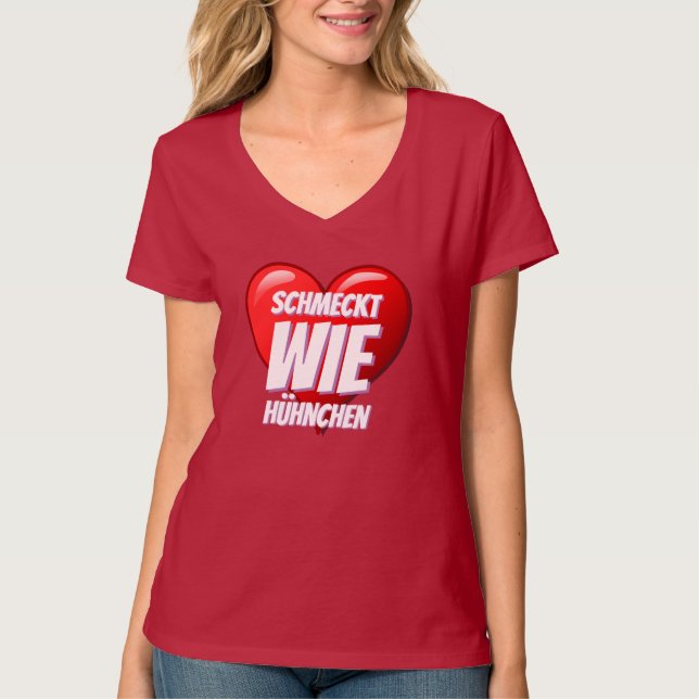 Camiseta El día de San Valentín Regalo Idea Esposa AMOR CON (Anverso)