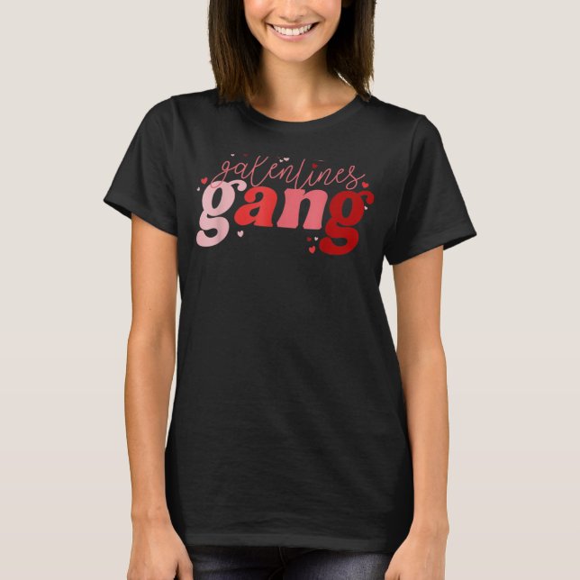 Camiseta El día de San Valentín Retro 2022 Galentines Gang  (Anverso)