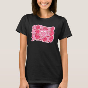 Camiseta El día de San Valentín retro abrazos besos feliz c