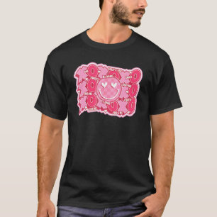 Camiseta El día de San Valentín retro abrazos besos feliz c