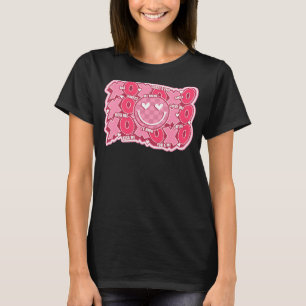 Camiseta El día de San Valentín retro abrazos besos feliz c