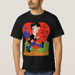 Camiseta El día de San Valentín retro, corazón vintage de H