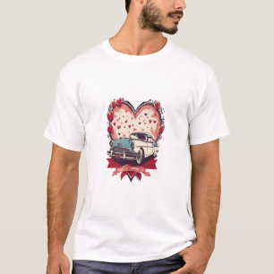 Camiseta El día de San Valentín, retro romance