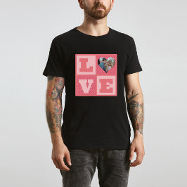 Camiseta El día de San Valentín Romántica foto del Corazón 