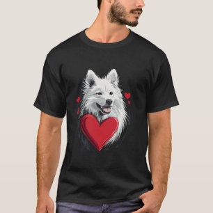 Camiseta El día de San Valentín Samoyed Dog Valentine
