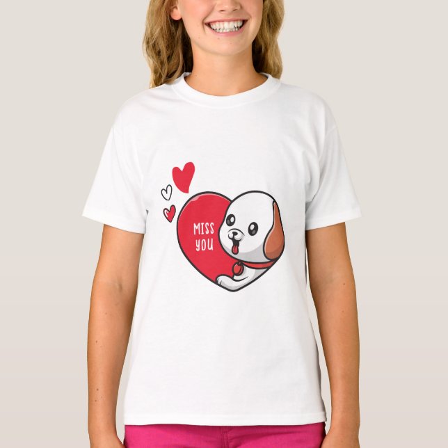 Camiseta El día de San Valentín, señorita. (Anverso)