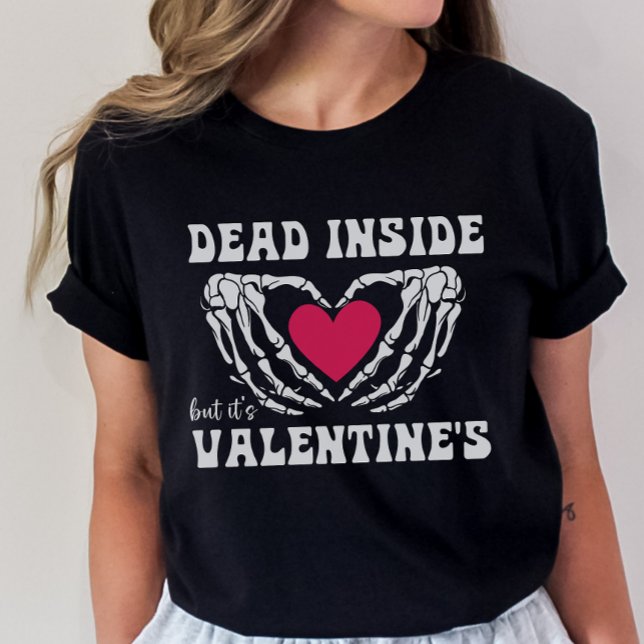 Camiseta El día de San Valentín Skeleton, divertido San Val (Subido por el creador)