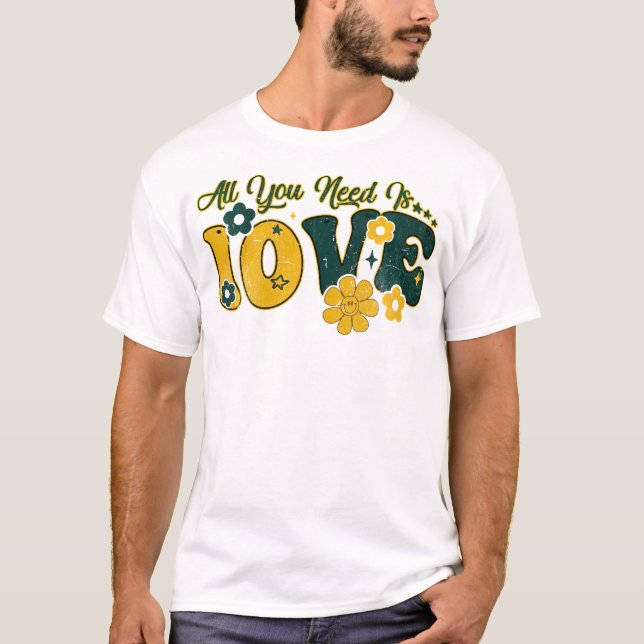 Camiseta El día de San Valentín Todo Lo Que Necesitas Es 10 (Anverso)