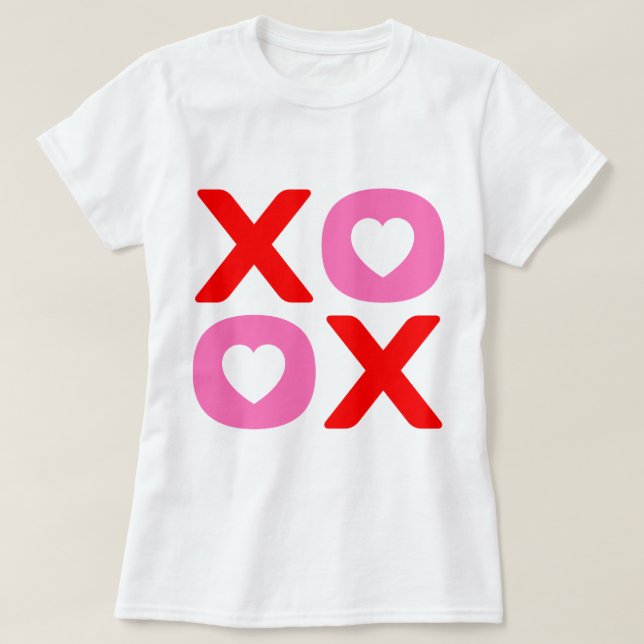Camiseta El día de San Valentín XOXO (Diseño del anverso)