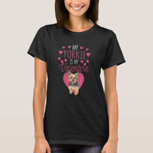 Camiseta El día de San Valentín Yorkshire Terrier My Yorkie
