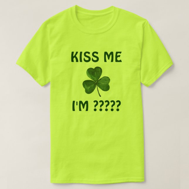 Camiseta El día de St Patrick adaptable (Diseño del anverso)