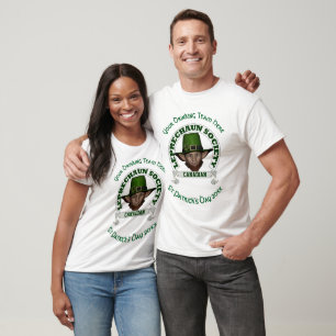 Camiseta El día de St Patrick de encargo del leprechaun