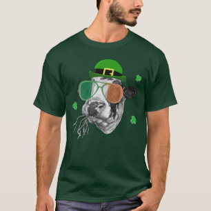 Camiseta El día de St Patrick de la vaca lechera del