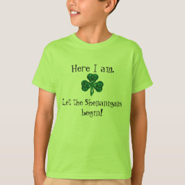Camiseta ¡El día de St Patrick del niño dejó los