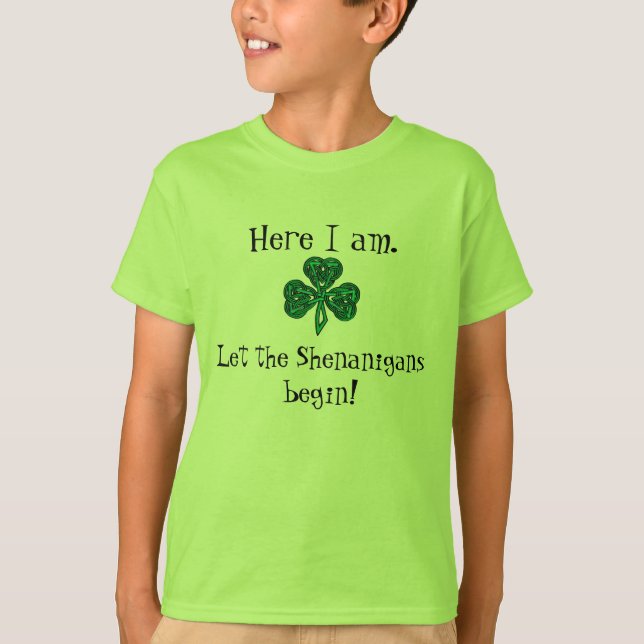 Camiseta ¡El día de St Patrick del niño dejó los (Anverso)