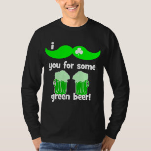 Camiseta el día de St Patrick divertido del bigote