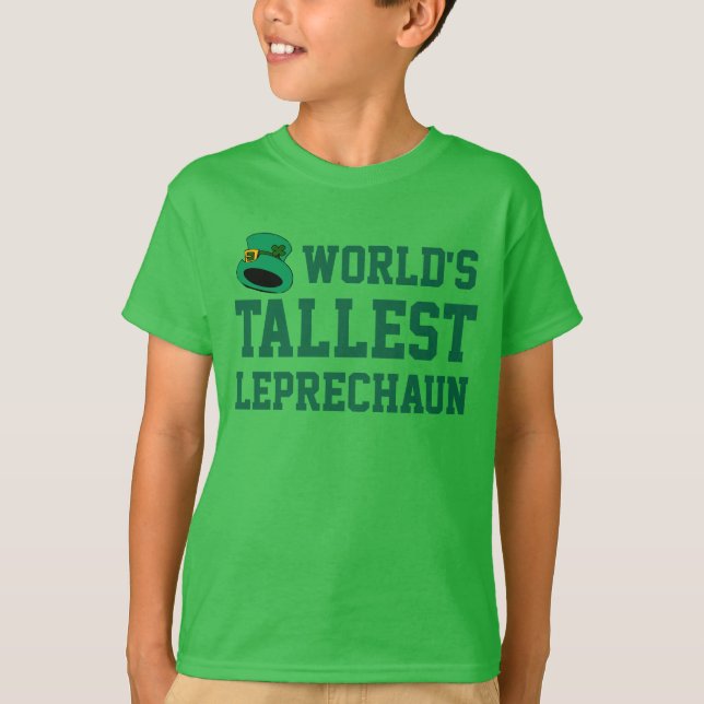 Camiseta El día de St Patrick divertido del niño más alto (Anverso)