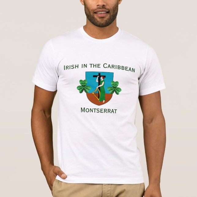 Camiseta El día de St Patrick en el Montserrat del Caribe (Anverso)