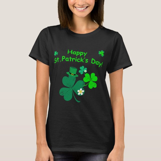 Camiseta ¡El día de St Patrick feliz! (Anverso)