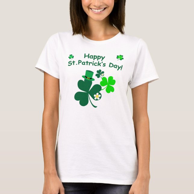 Camiseta El día de St Patrick feliz (Anverso)