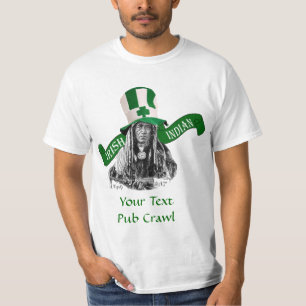 Camiseta El día de St Patrick irlandés del indio