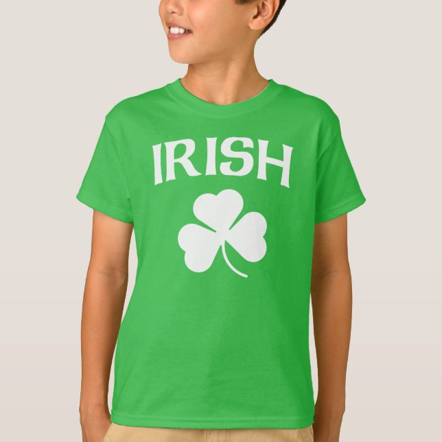 Camiseta El día de St Patrick irlandés del trébol (Anverso)